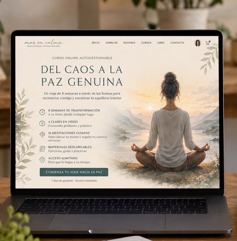 Portada del curso de meditación Del Caos a la Paz Genuina.